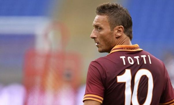 Totti was congratulated by the Italian PM for scoring against City